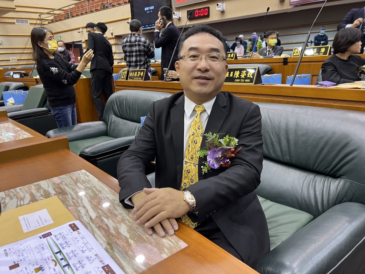 嘉義市議員黃敏修退出民進黨。周鴻瑜攝