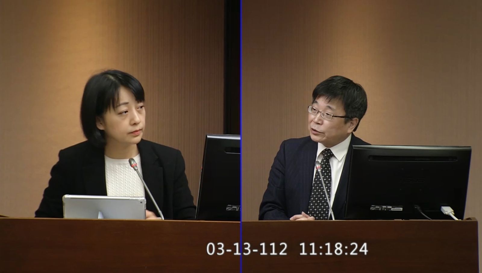 立委王婉諭13日向衛福部提出修改貧窮線標準、設立無家者專章、將階段式脫貧入法三大訴求,並要求衛福部兩週內說明修法進程。翻攝國會頻道