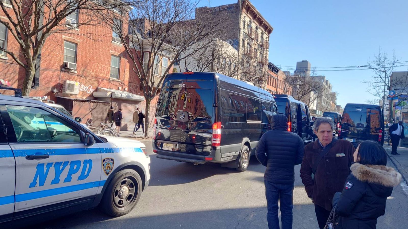 蔡英文車隊停留處,車到站時禁車輛通行。蘇聖怡攝