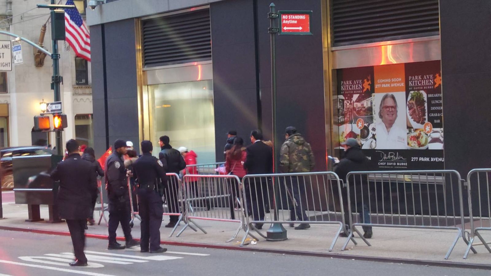 蔡英文還會到智庫,中國抗議民眾已陸續離開。蘇聖怡攝