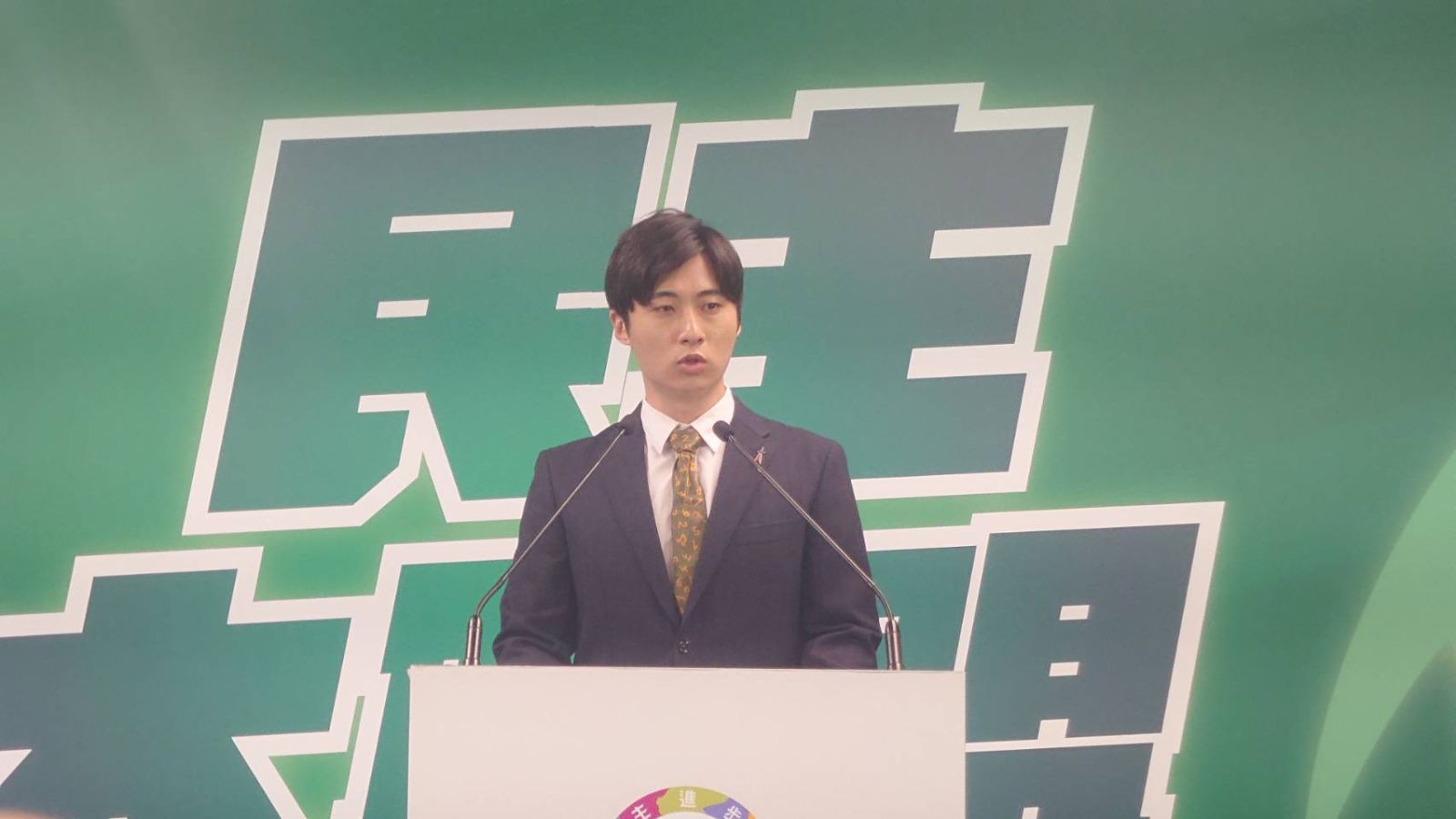 民進黨在苗栗第二選區與無黨籍議員曾玟學合作。蘇聖怡攝
