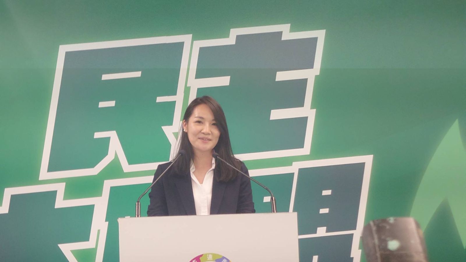 民進黨在新竹縣第一選區徵召詹紀緹參選立委,挑戰國民黨徐欣瑩。蘇聖怡攝