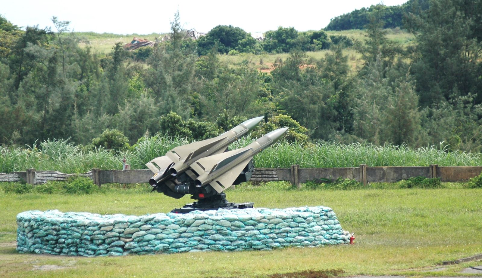 參加國軍精準武器射擊的鷹式飛彈。資料照片