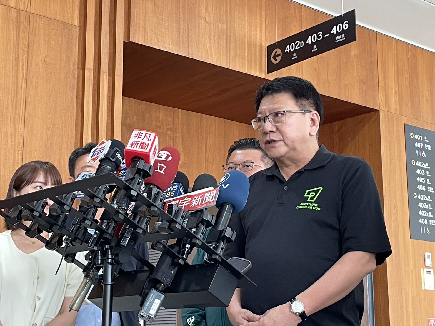 賴清德全國競選總部競選總幹事潘孟安。蘇聖怡攝