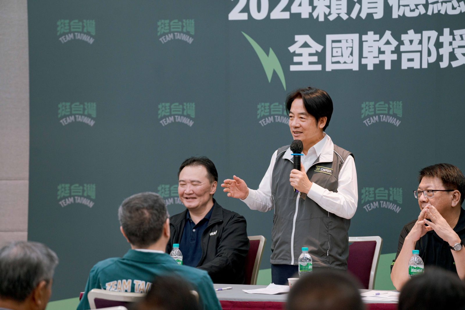 2024賴清德總統競選總部全國幹部授證大會。民進黨提供
