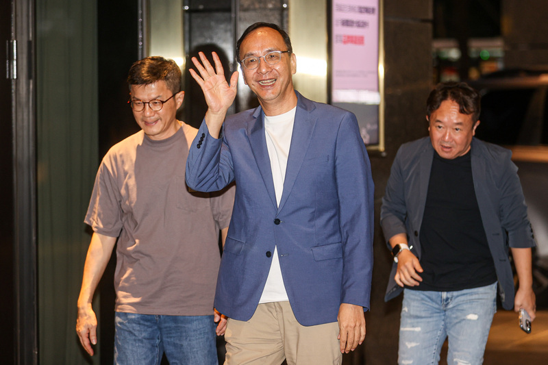 朱立倫出席泛藍縣市首長餐會。中央社