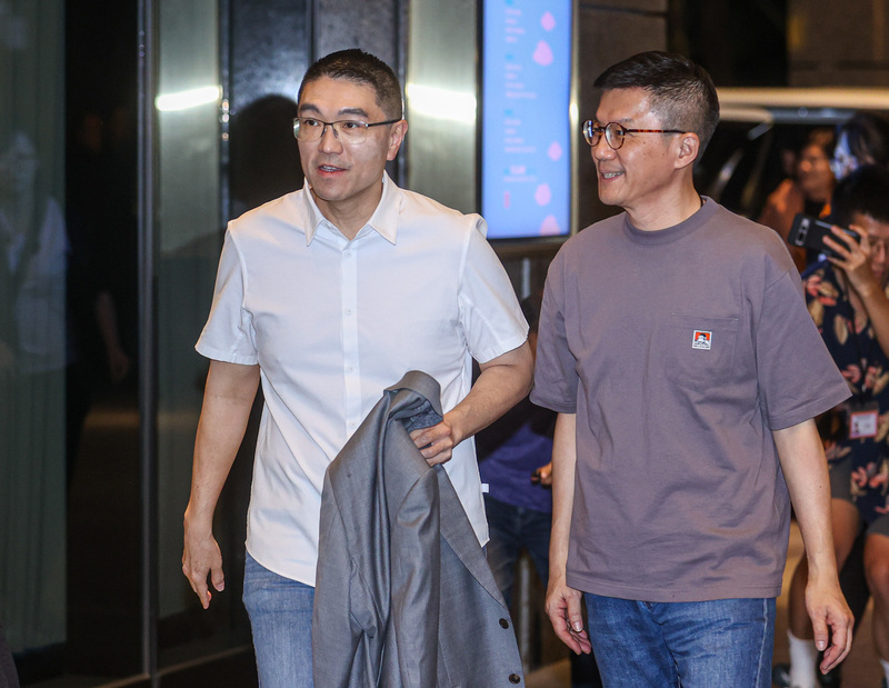 謝國樑出席泛藍縣市首長餐會。中央社