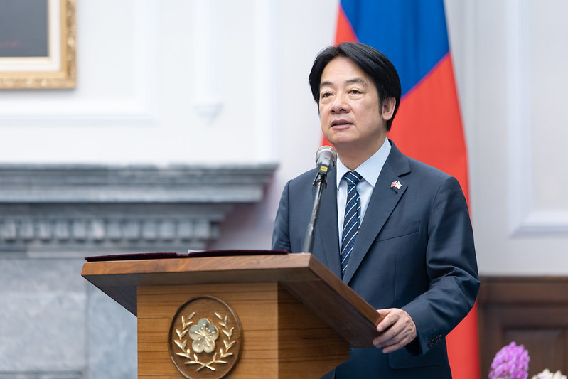賴清德總統今(16日)接見「美聯邦眾院『國會台灣連線』共同主席貝拉訪問團」。總統府提供