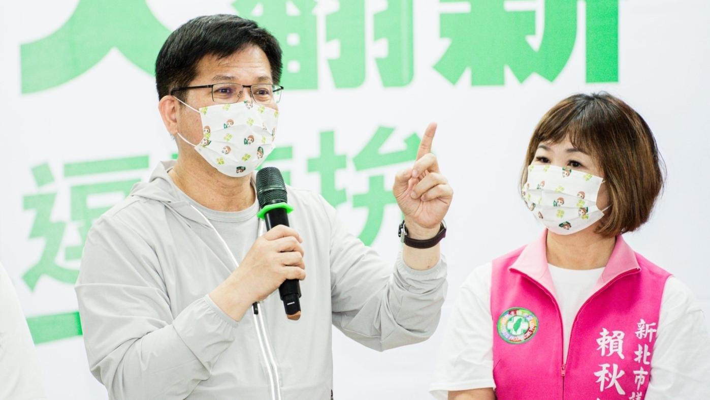 林佳龍22日出席座談會，提雙北捷運共組總公司。林佳龍競辦提供