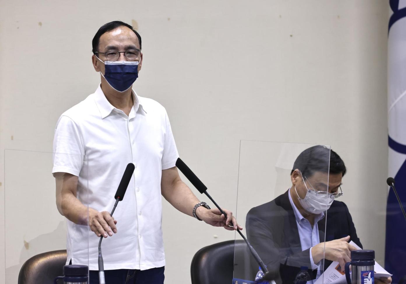 朱立倫痛批NCC成民進黨選舉打手。林啟弘攝