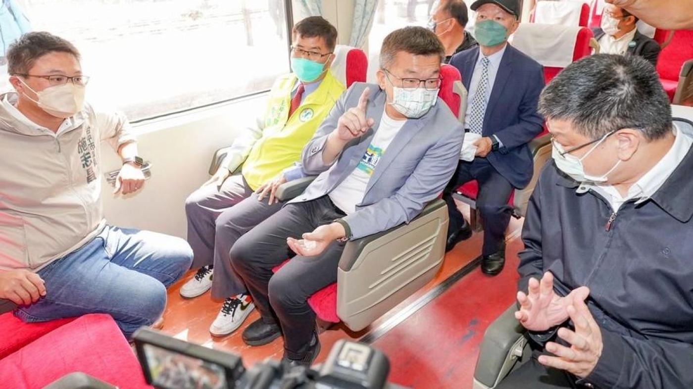 蔡其昌指海線雙軌高架的建設勢在必行。蔡其昌總部提供