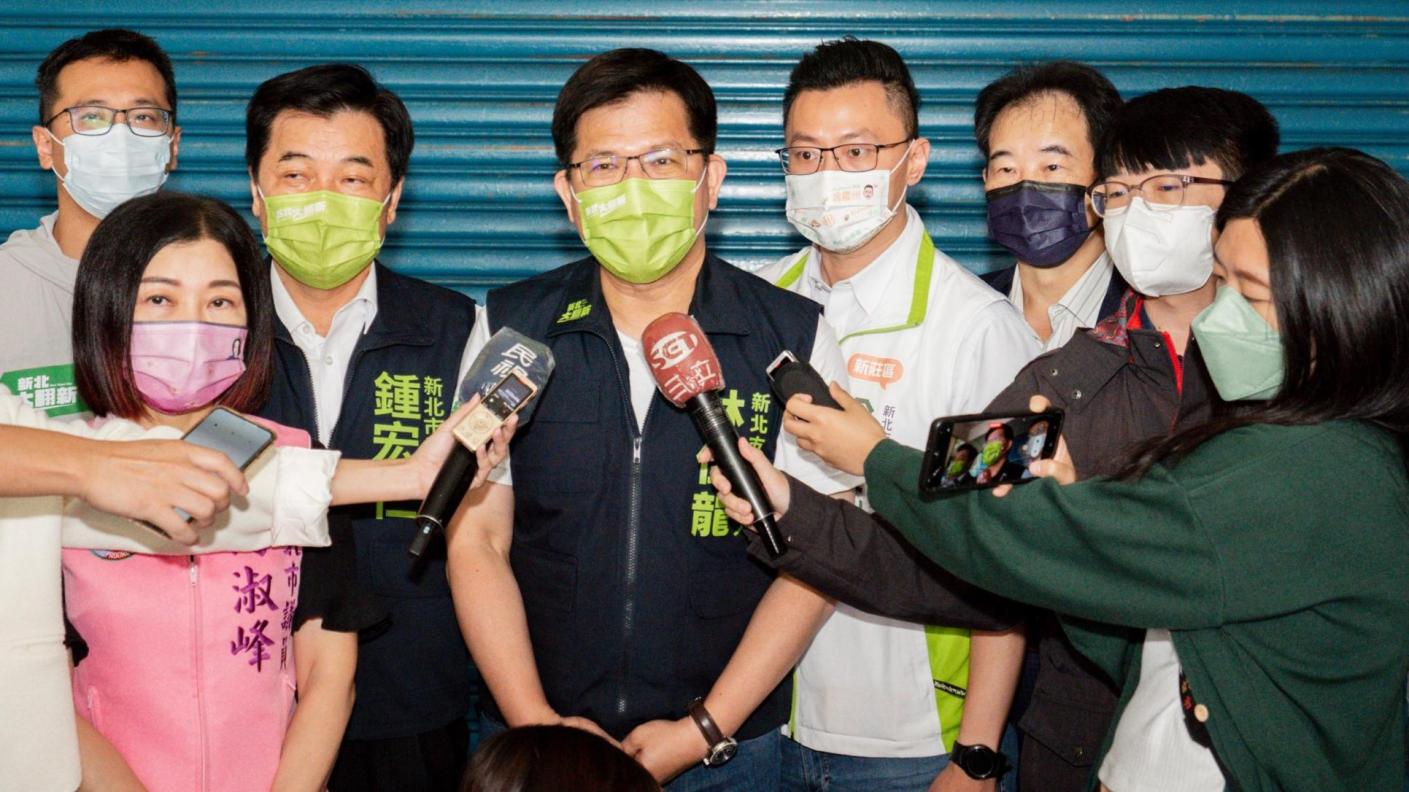 林佳龍批整個新北市政府已經轉化為競選模式，用尖酸刻薄的文字，像競選總部的網頁。林佳龍競辦提供
