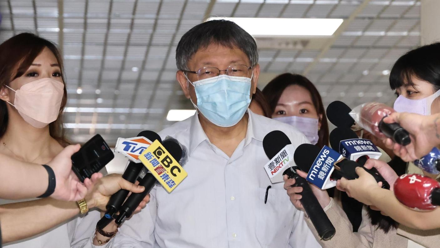 反台獨正式列入中共黨章一事，柯文哲認為要務實處理，要問中國對台獨的定義是什麼。資料照片／林啟弘攝