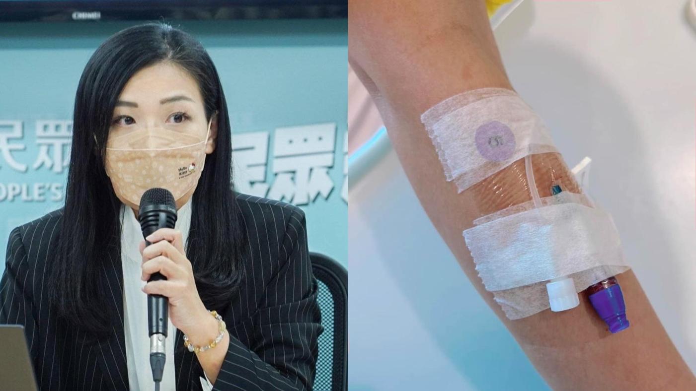 高虹安近來連日風波身心俱疲，昨天送醫住院中。翻攝高虹安臉書