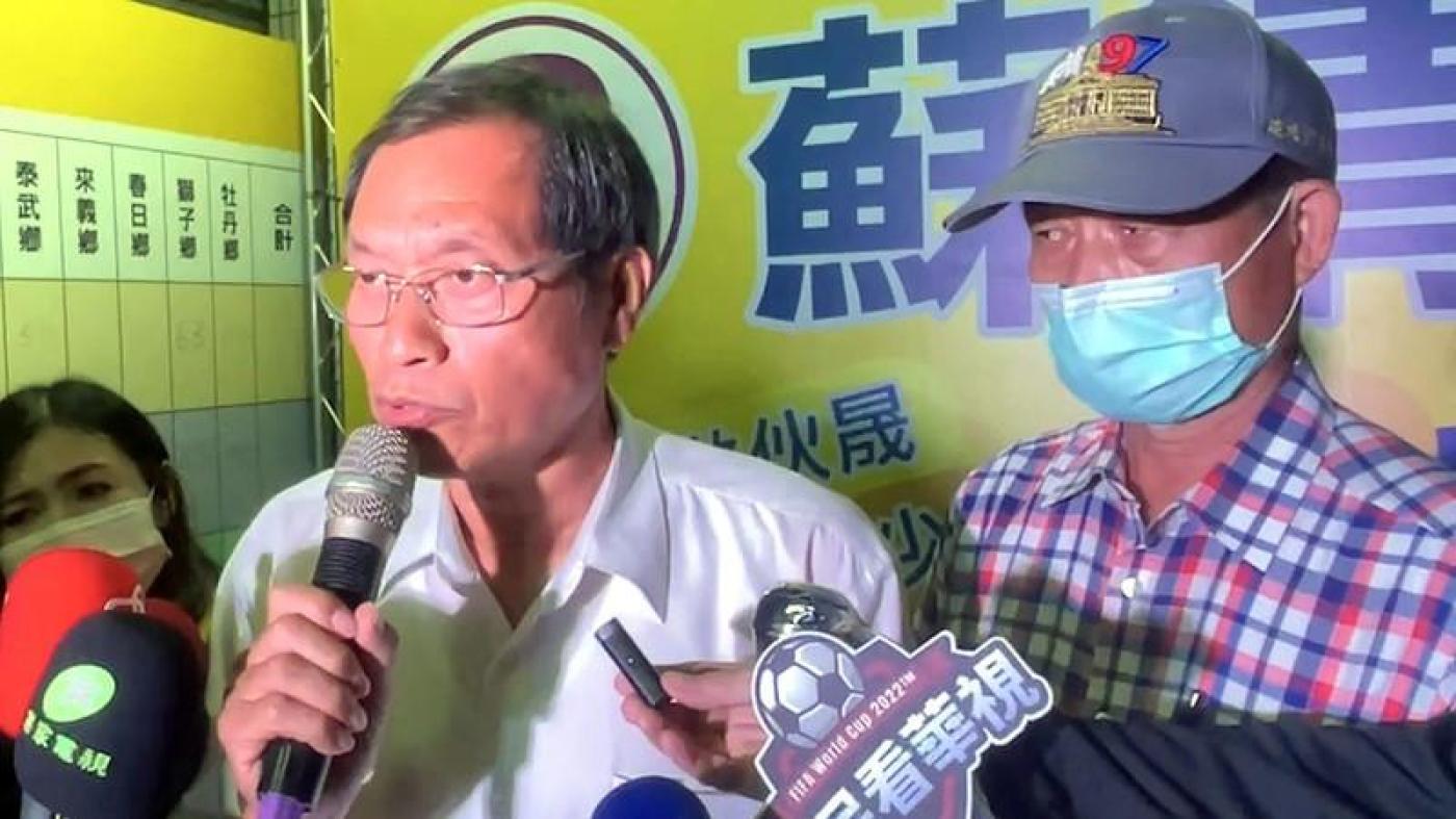 國民黨籍屏東縣長候選人蘇清泉質疑計票有誤，今赴法院聲請驗票。中央社