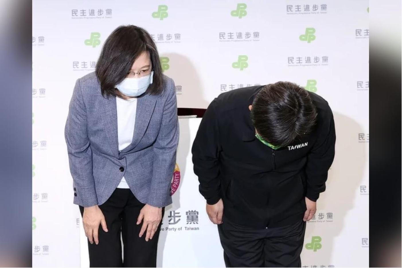 總統蔡英文為敗選辭去民進黨主席。資料照片／中央社
