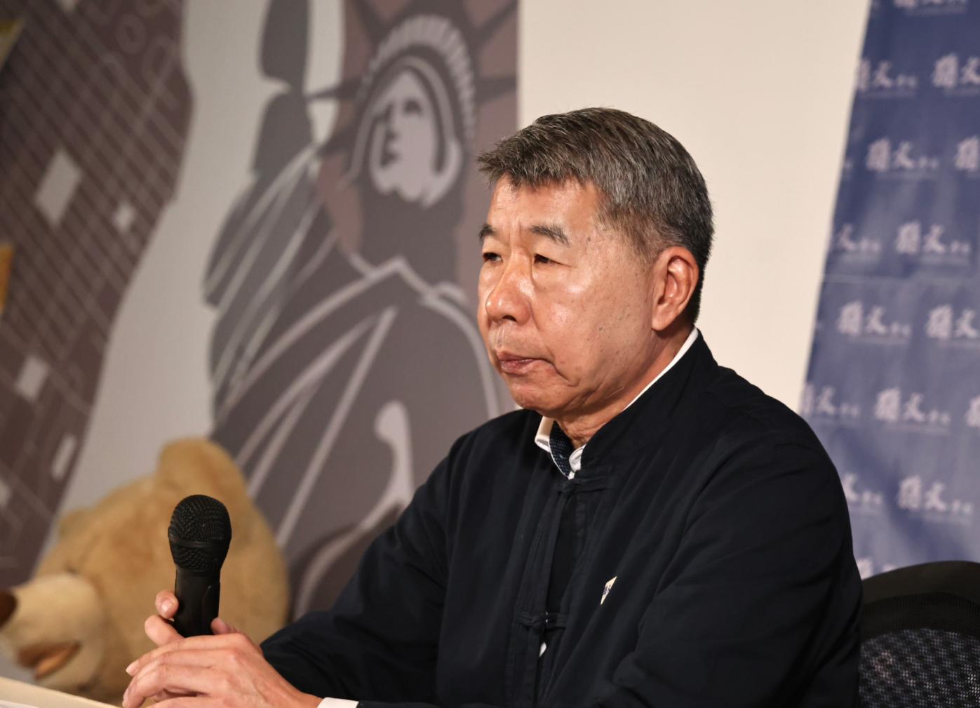 孫文學校總校長張亞中宣布參選總統。林啟弘攝
