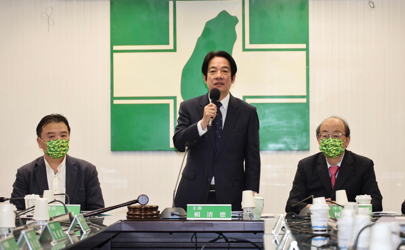 民進黨主席賴清德今主持中執會。林啟弘攝