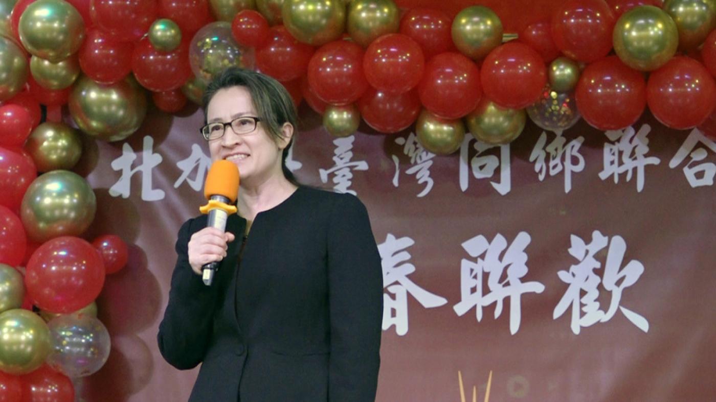 外交部證實蕭美琴近日將「公務返國」。圖為蕭美琴1月28日出席舊金山灣區僑界活動。中央社