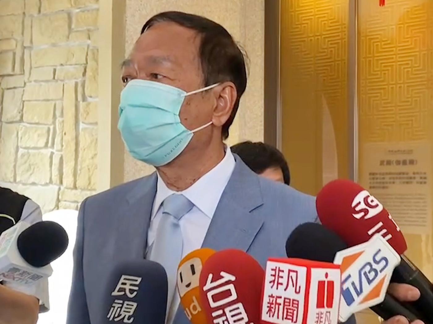 郭台銘8日赴佛光山雲居樓弔唁星雲法師，對是否參加2024總統大選時說，目前還沒做最後決定。中央社