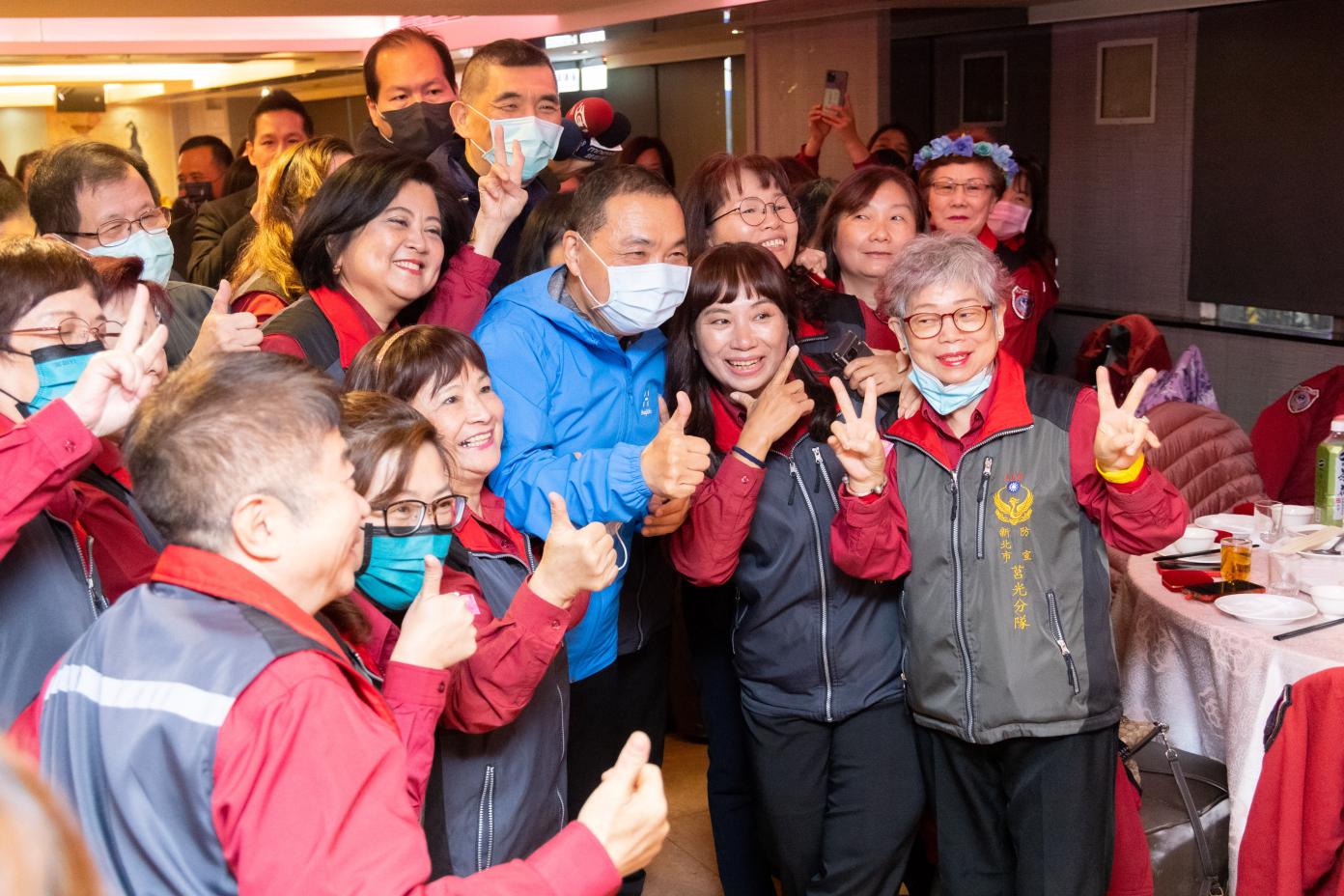外界十分關注侯友宜是否會參選2024總統大選，圖為他16日出席新北市義消防宣大隊表揚大會。新北市政府提供