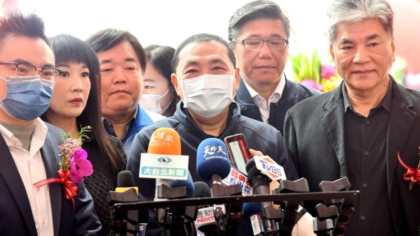 新北市長侯友宜表示，面對國際情勢詭譎，大家要攜手合作，凝聚共識。資料照片／中央社