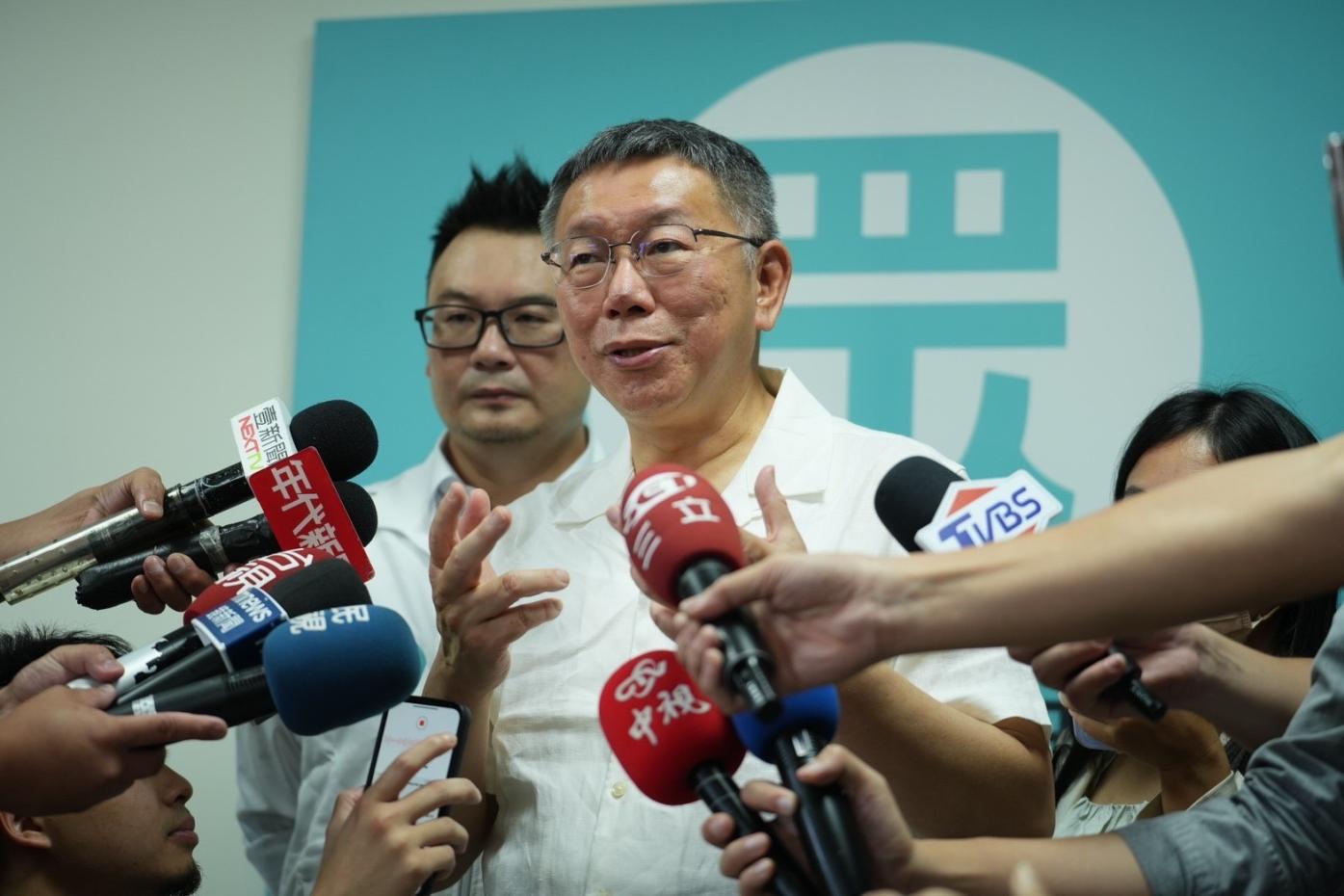 台灣民眾黨主席柯文哲。台灣民眾黨提供