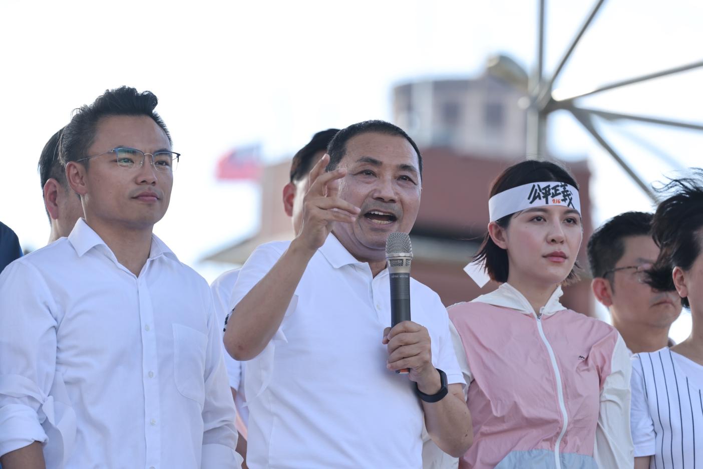 國民黨總統參選人侯友宜。林啟弘攝