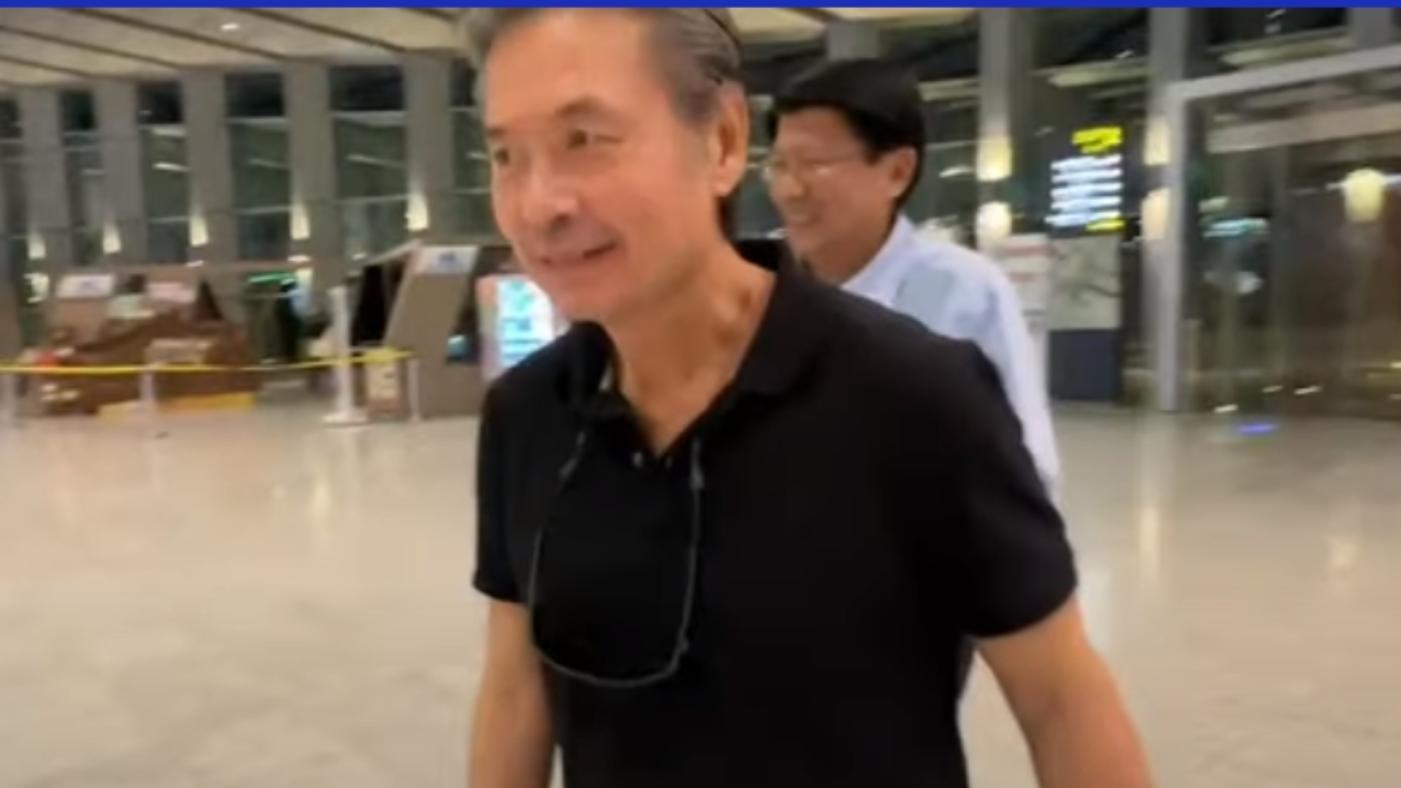 金溥聰與謝龍介19日到雲林拜會張榮味。翻攝畫面