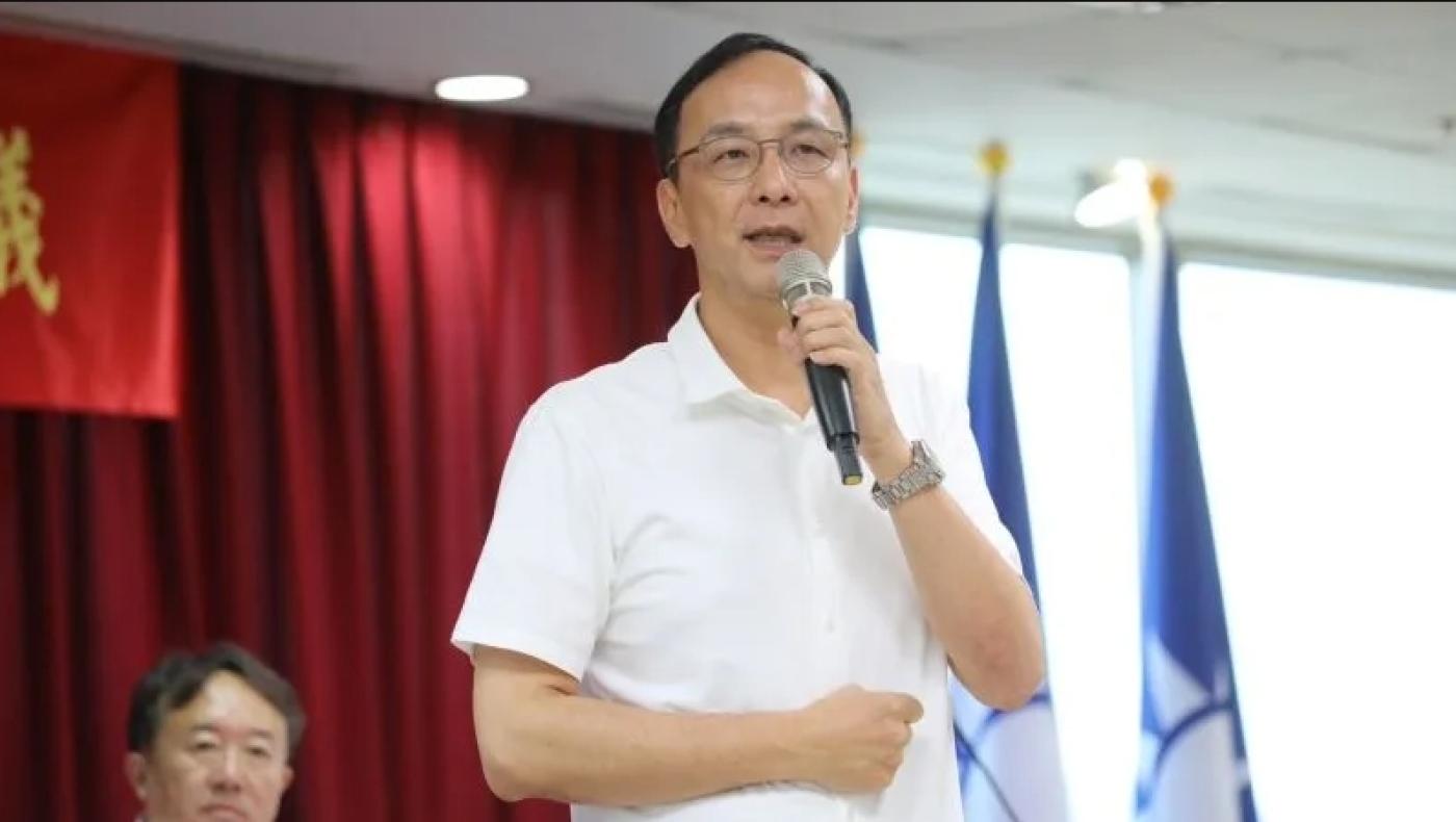 朱立倫出席國民黨第21屆112年度中央評議委員會。朱立倫辦公室提供