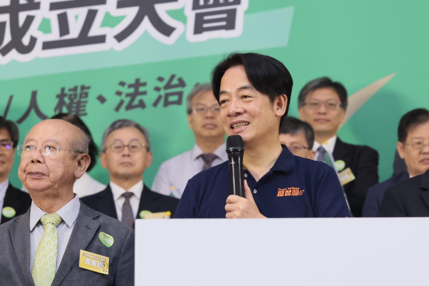 民進黨總統參選人賴清德出席「全國律師賴清德後援會」。民進黨提供