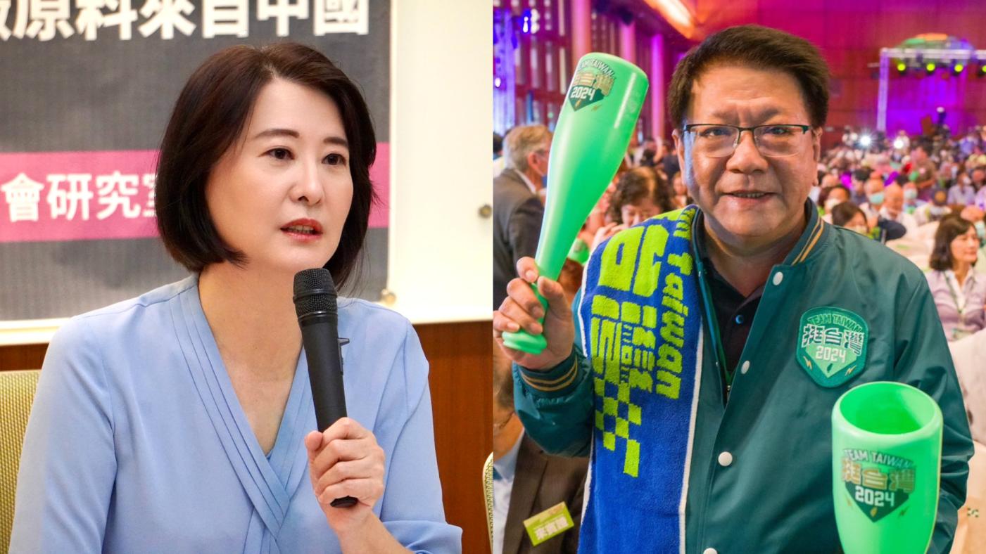 王鴻薇（左）指控潘孟安（右）高師大碩論抄襲比率達54%。翻攝兩人臉書　