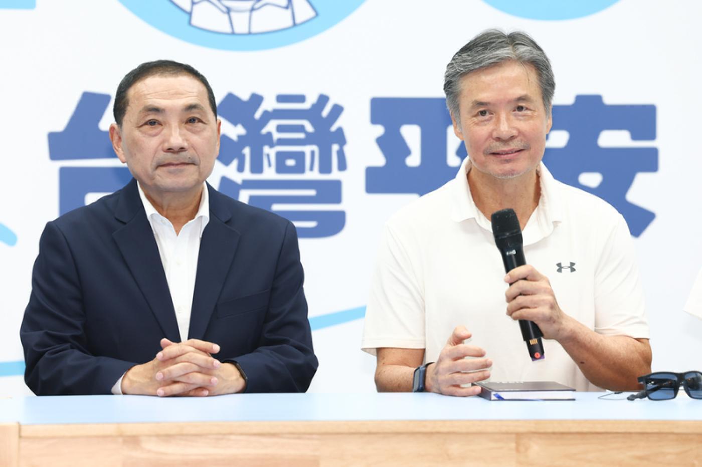 侯友宜競辦執行長金溥聰。中央社