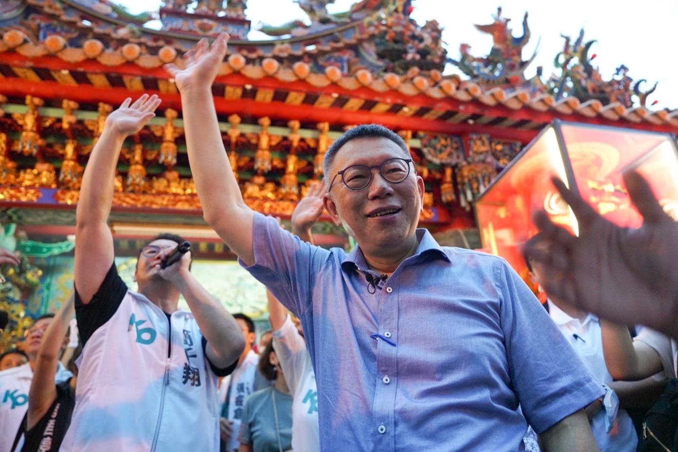 關於民眾黨新竹立委參選人選，柯文哲4日表示，目前民眾黨可以動用的人中，唯一會贏的機會是柯美蘭。翻攝柯文哲臉書