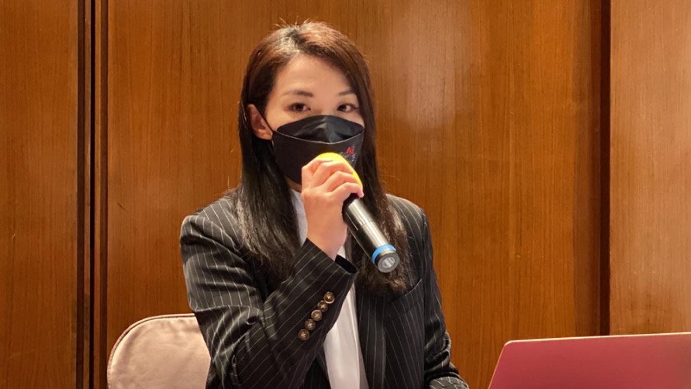 遭北檢依貪污治罪條例、偽造文書等罪起訴，高虹安14日親上火線舉行記者說明。中央社