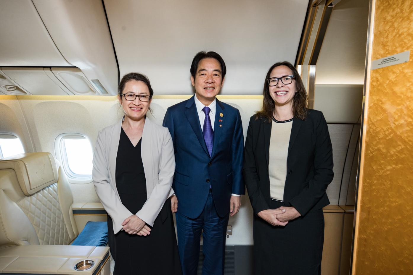 副總統賴清德過境美國舊金山，AIT主席羅森柏格接機。翻攝賴清德臉書