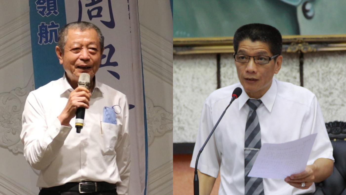 「挺郭派」屏東縣議長周典論（左）、南投縣議長何勝豐（右）對於是否幫忙連署態度不一。翻攝兩人臉書