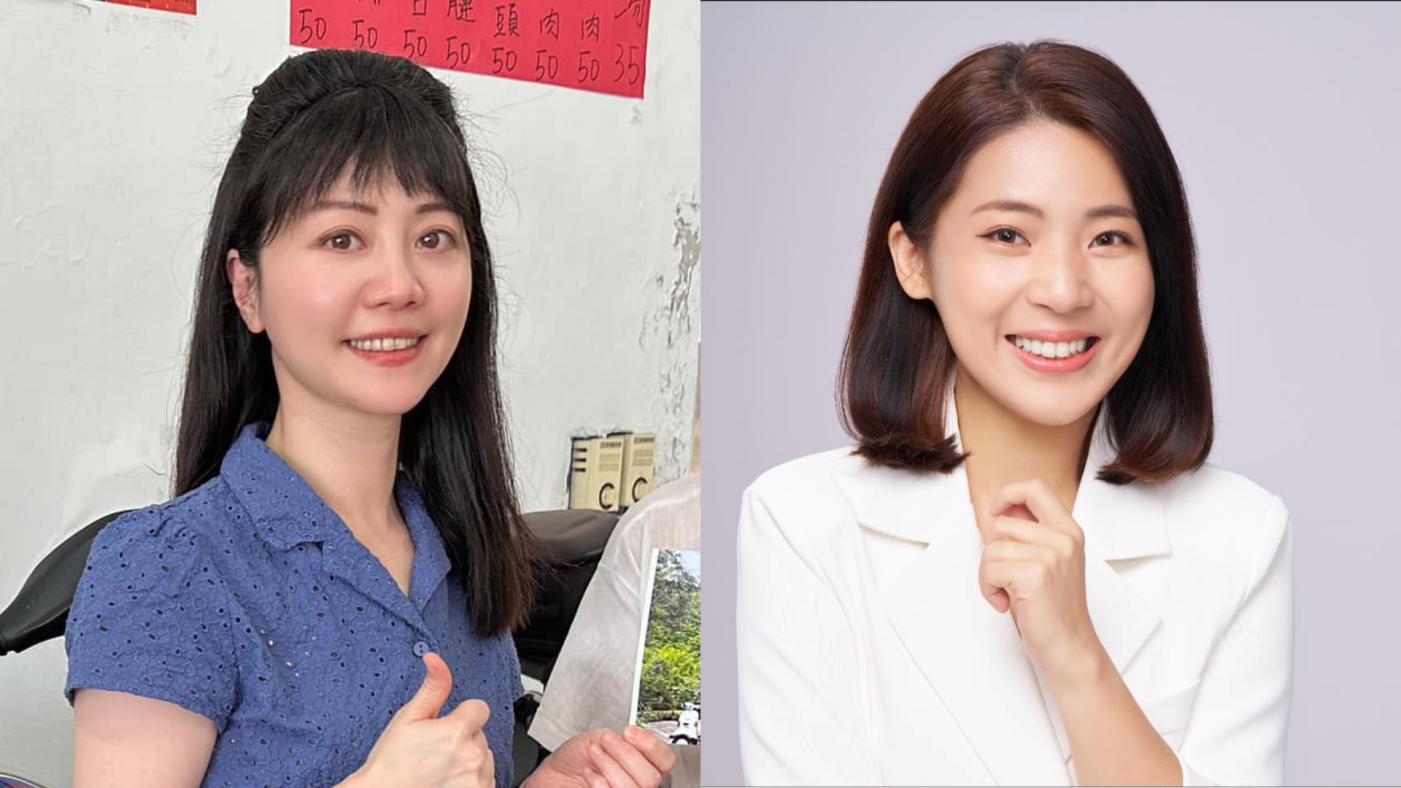 高嘉瑜（左）與徐巧芯（右）為進口蛋開戰。翻攝兩人臉書