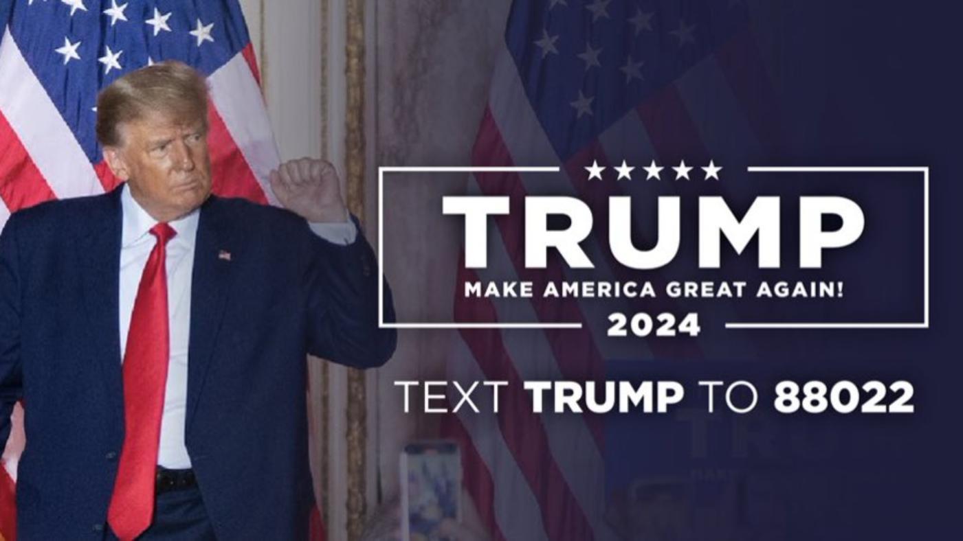 美國前總統川普。翻攝donaldjtrump.com網站