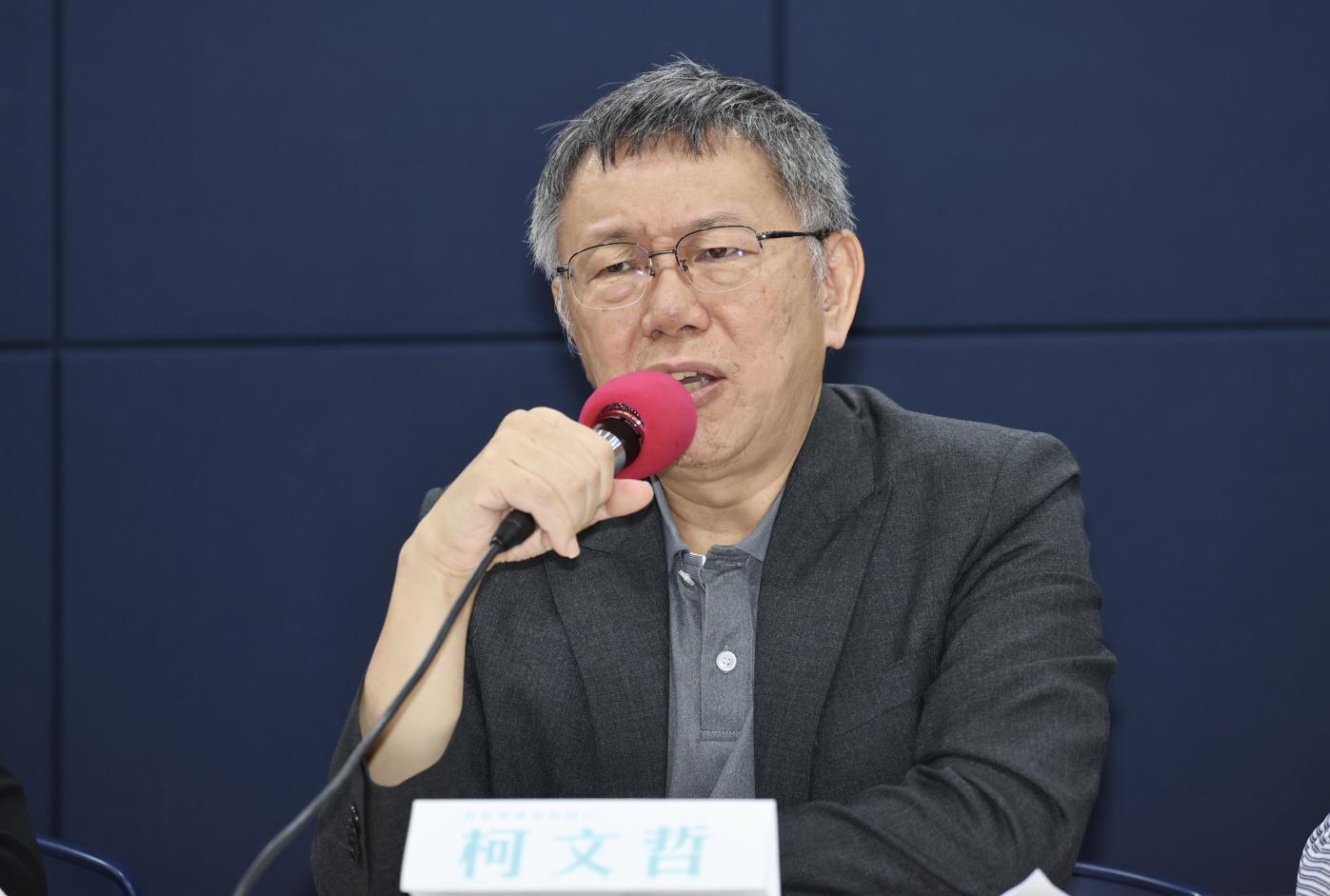 柯文哲為進口蛋動怒，批民進黨貪污。林啟弘攝
