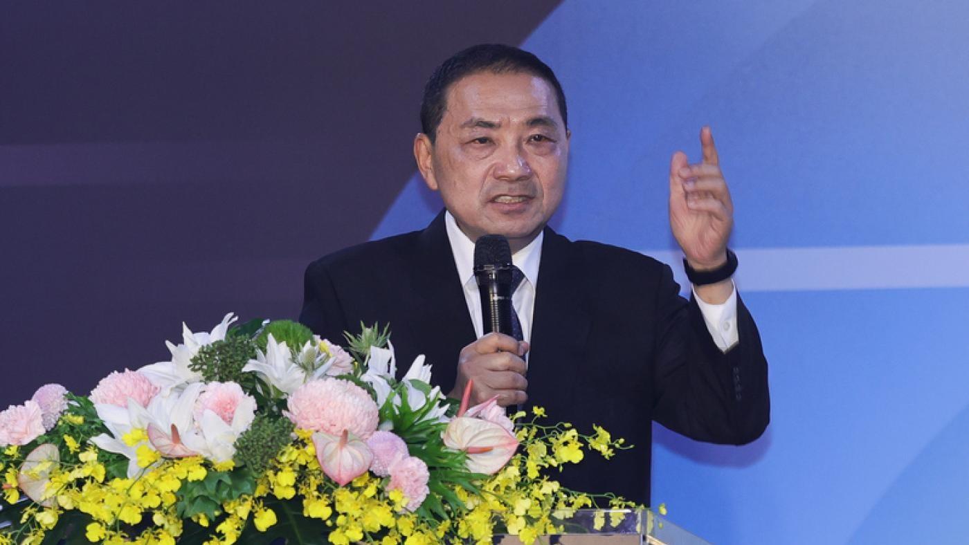 侯友宜昨請假跑總統大選，引發藍綠互嗆落跑。中央社