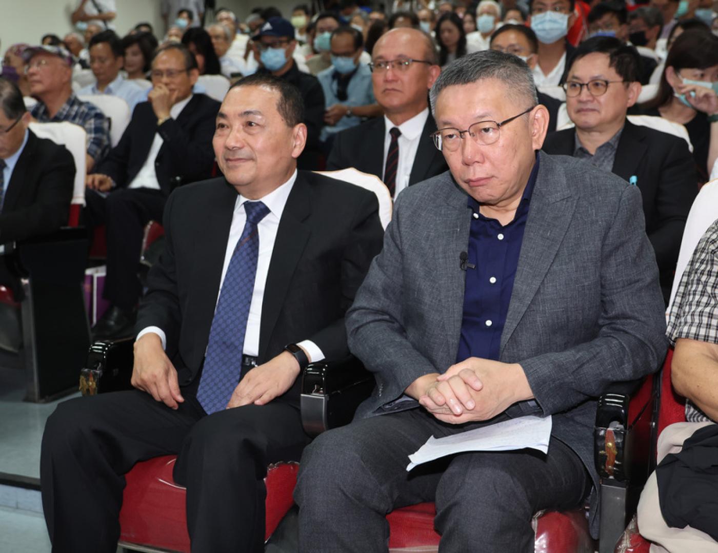 聯合報民調，藍白合將大贏賴清德15個百分點。資料照片／中央社