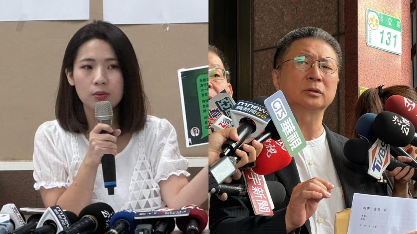 徐巧芯公布錄音檔，質疑郭璽見到潛艦國造有利可圖，打算另組公司標下第2至8艘標案。左翻攝徐巧芯臉書、右林啟弘攝