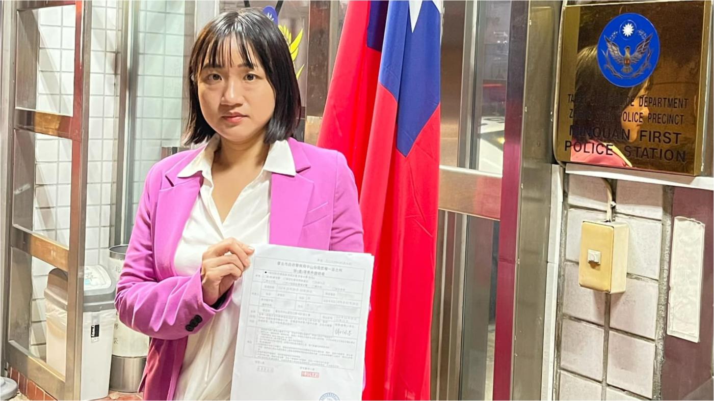 謝佩芬收到多封恐嚇信，威脅她在3天內對林裕紘、許哲賓撤告，否則全家會出事，已去報警。翻攝謝佩芬臉書