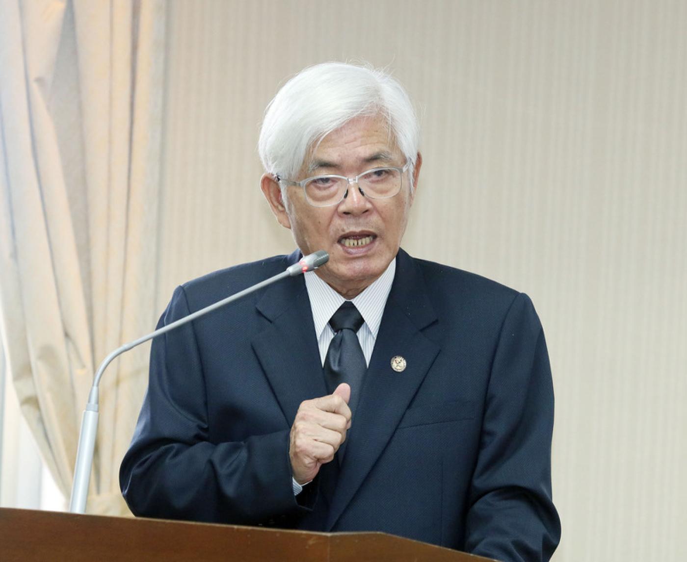 中選會主委李進勇。中央社