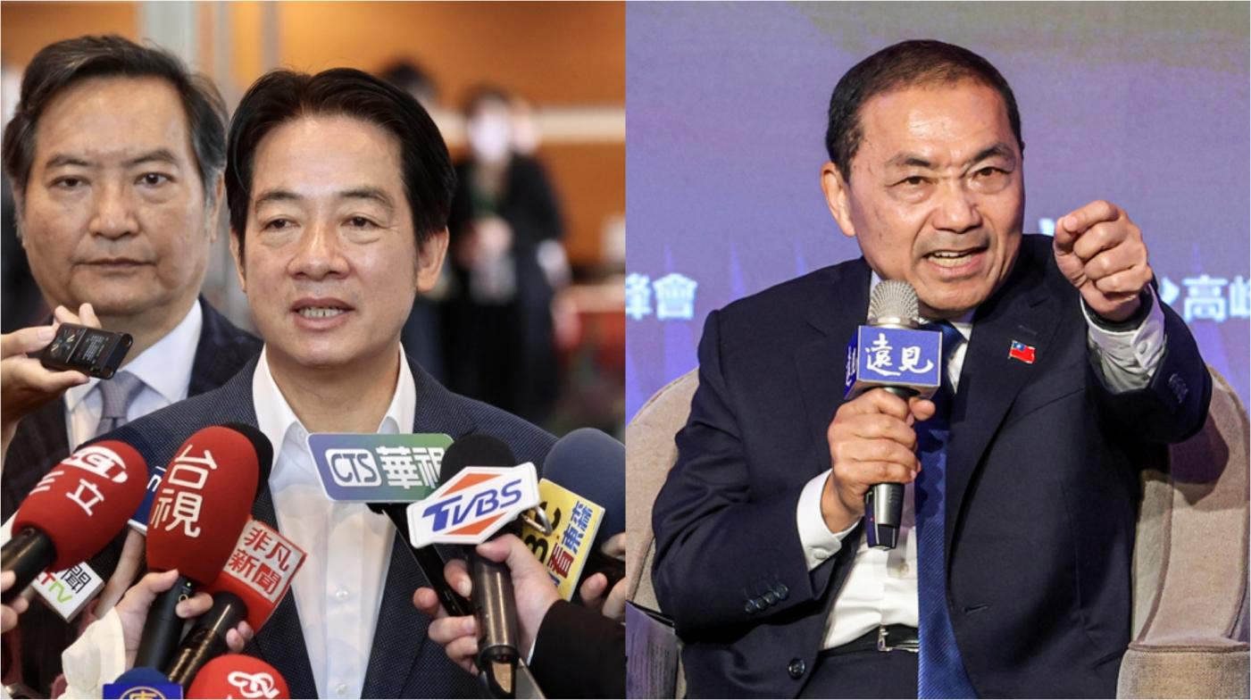 總統參選人賴清德、侯友宜。中央社