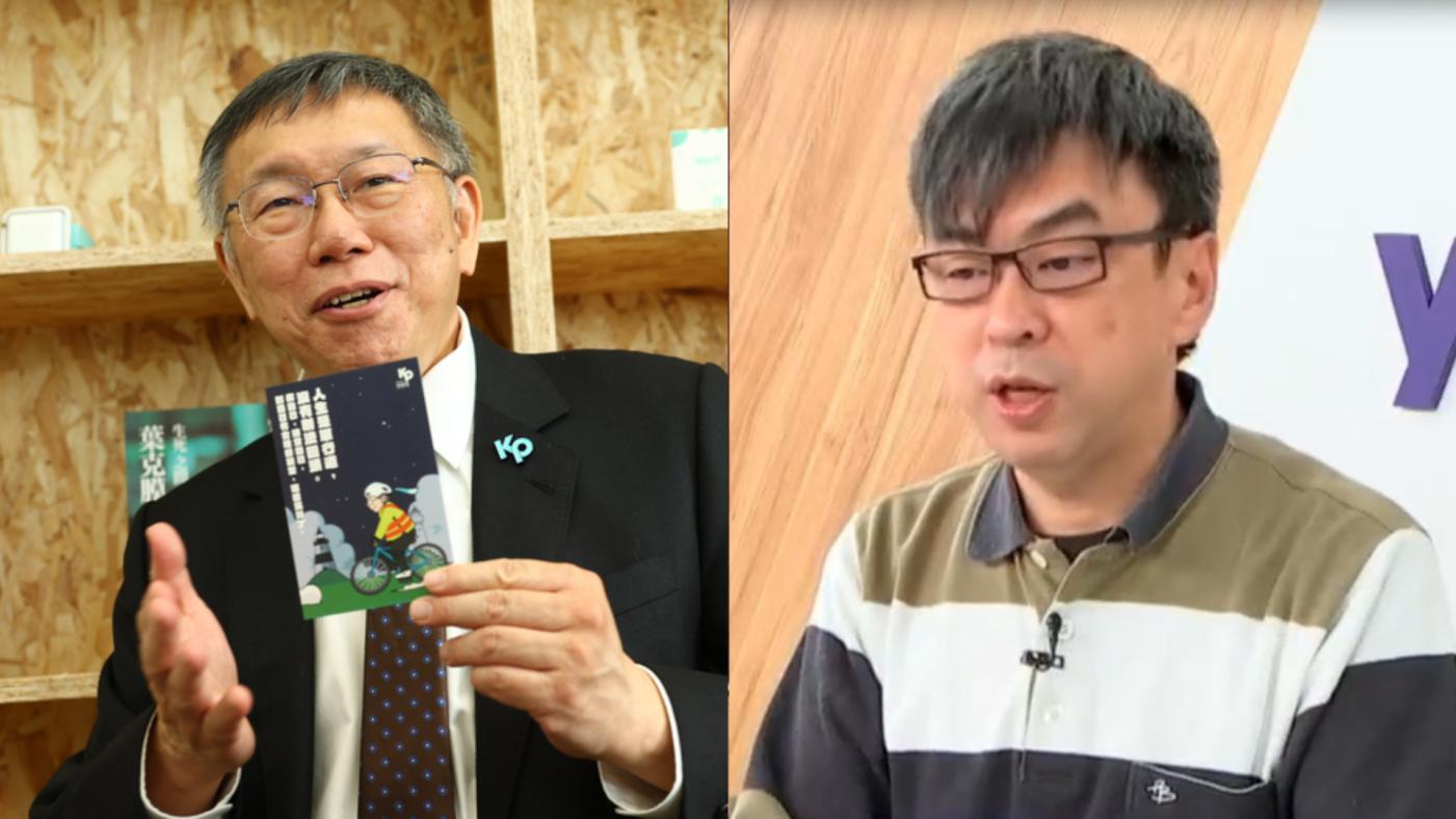 柯文哲（左）爆民進黨新潮流想搶北農改選的位置，段宜康（右）回批「說謊很流暢」。中央社、資料照片
