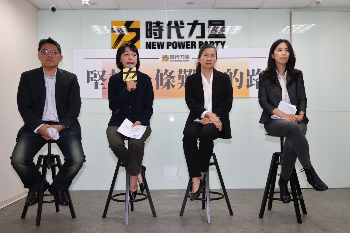 時代力量17日開記者會，回應黃國昌退黨加入民眾黨一事。林啟弘攝