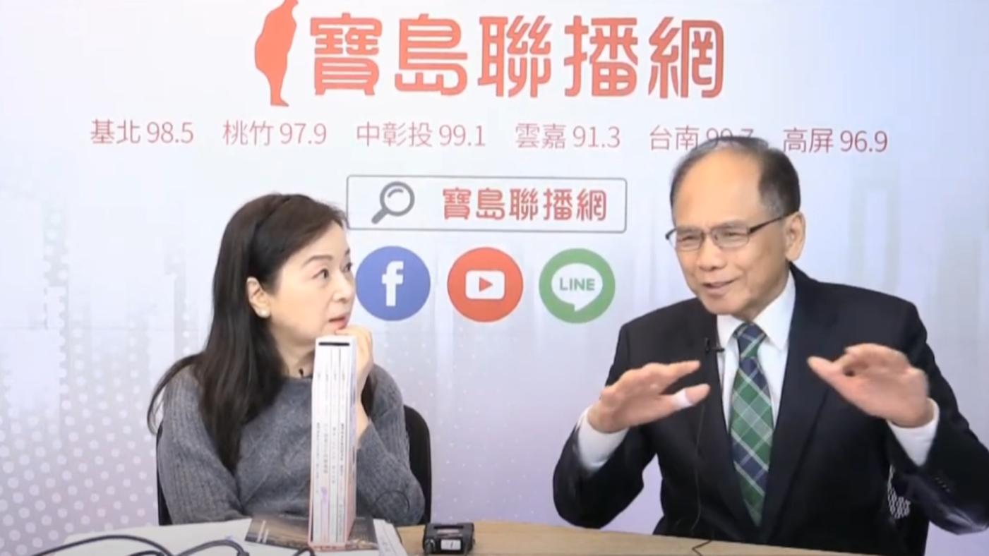 游錫堃22日接受資深媒體人周玉蔻專訪。翻攝《新聞放鞭炮》