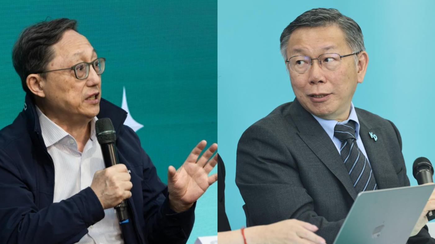 柯文哲（右）1日批民進黨若國會立委過半數「柯建銘就會當院長了」，姚立明（左）曝昔日說法批柯恩將仇報。左民進黨提供、右資料照片
